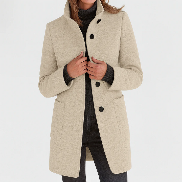 Women’s Button-Front Tailored Midi Coat