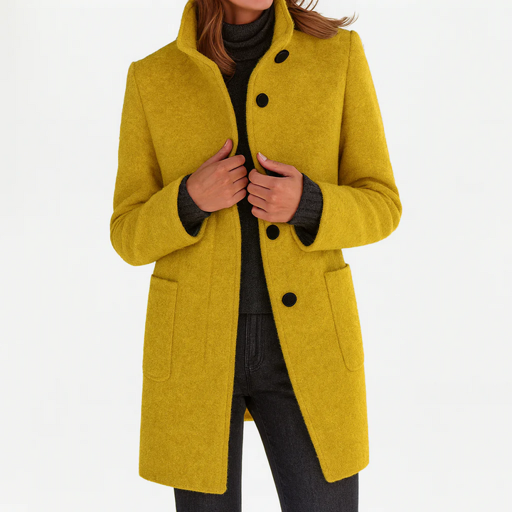 Women’s Button-Front Tailored Midi Coat