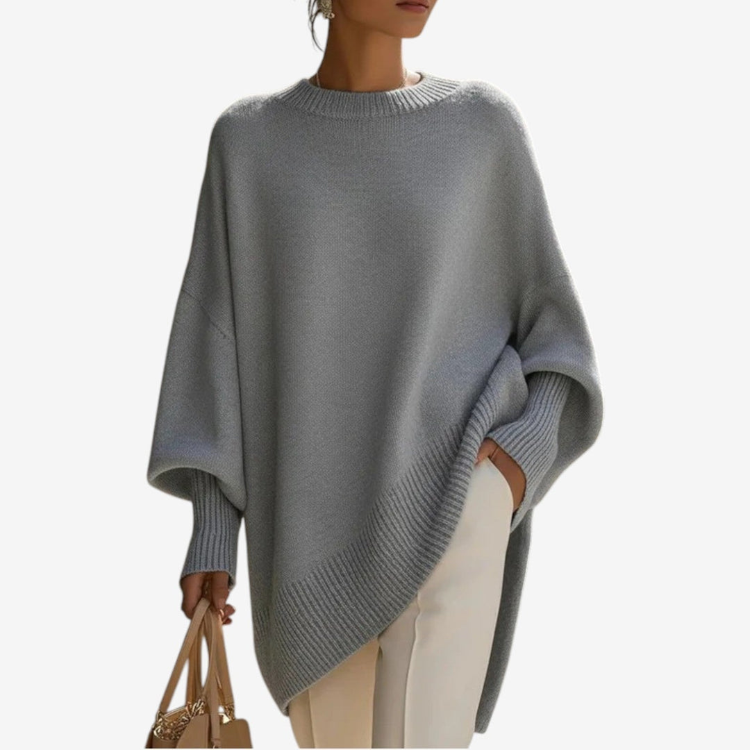 Women’s Oversized Ribbed Crewneck Sweater