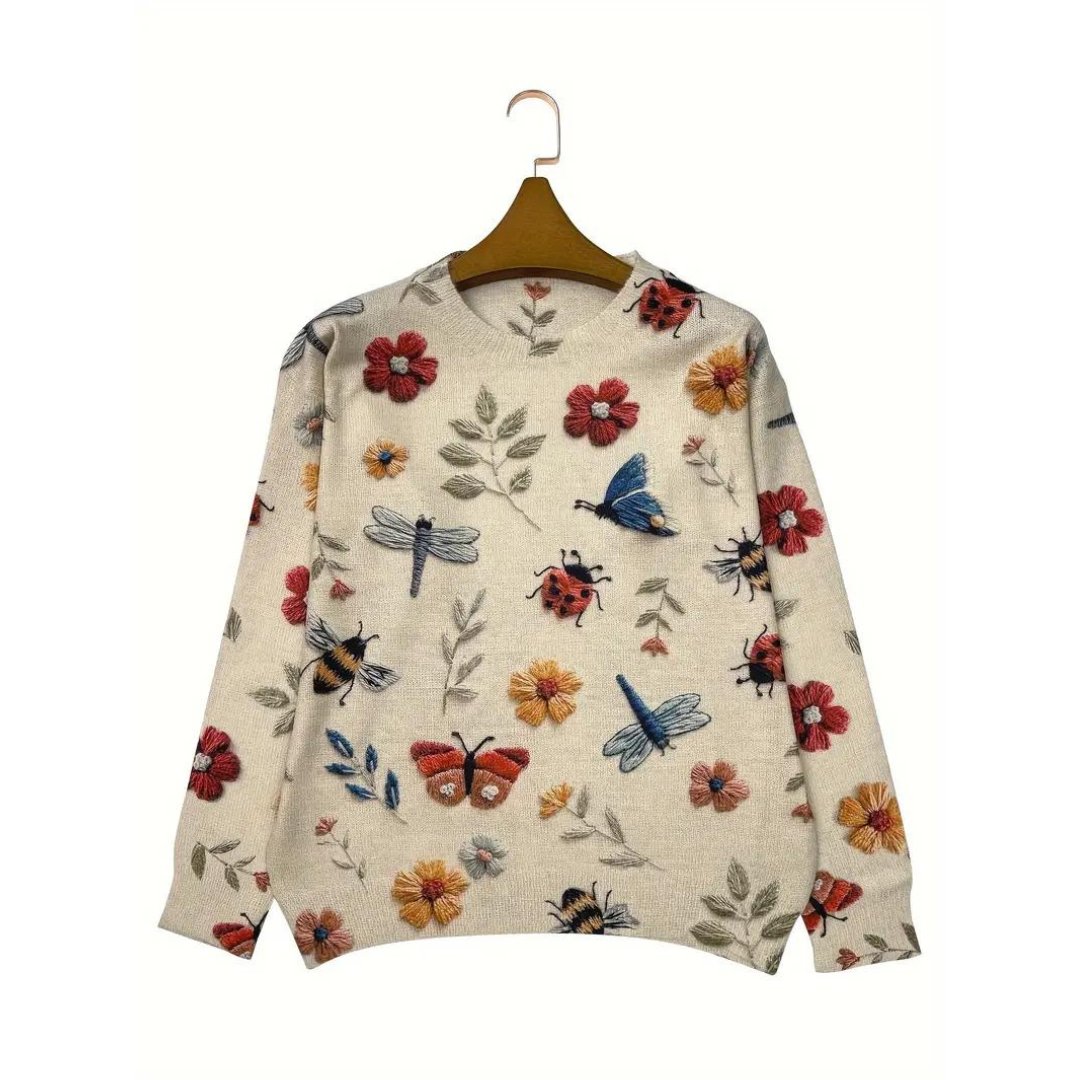 Women’s Floral Print Long Sleeve Top