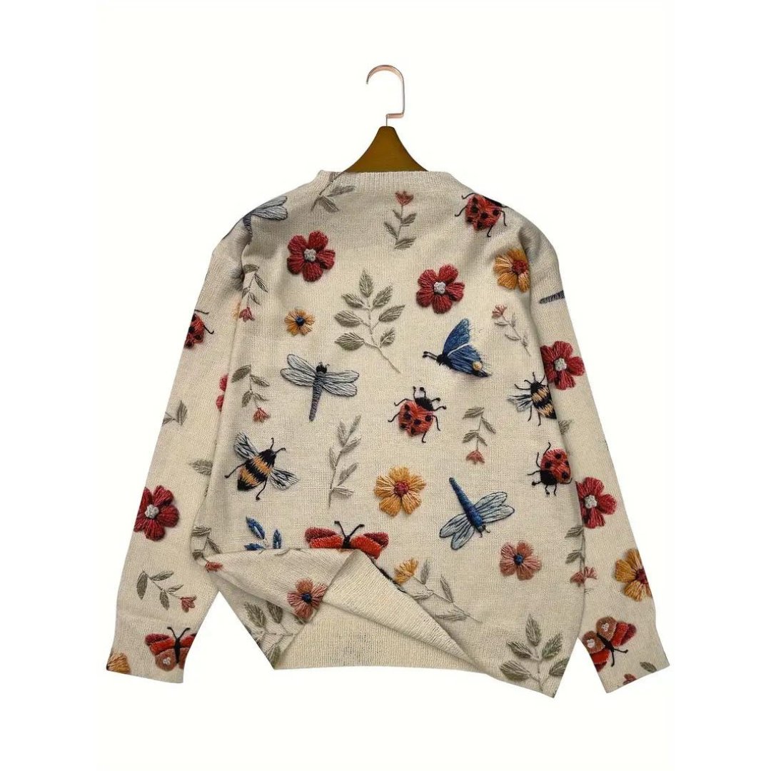 Women’s Floral Print Long Sleeve Top
