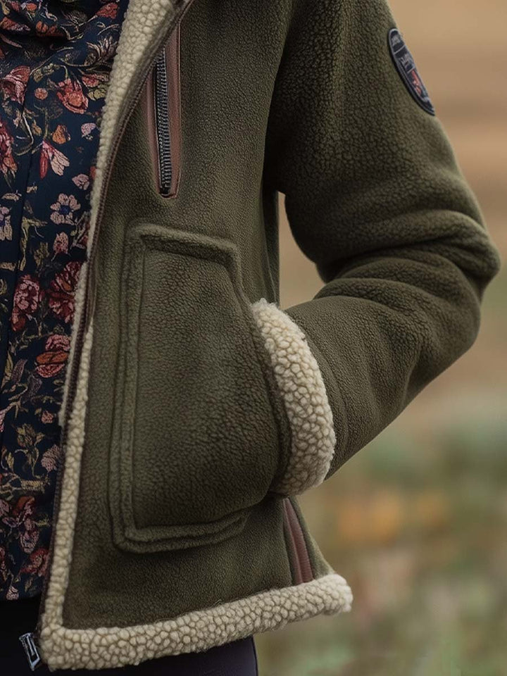 Women’s Vintage Turtleneck Teddy Jacket