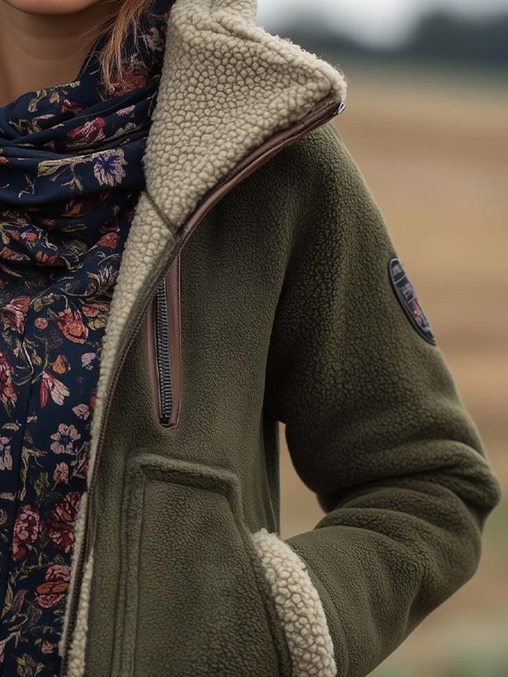 Women’s Vintage Turtleneck Teddy Jacket