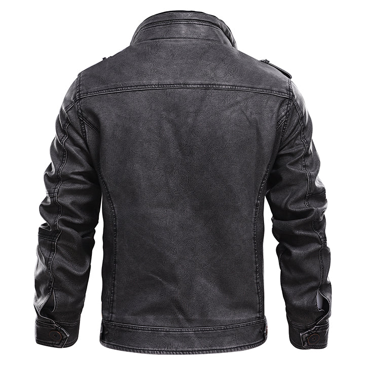 Men’s Slim Fit Biker Moto Jacket