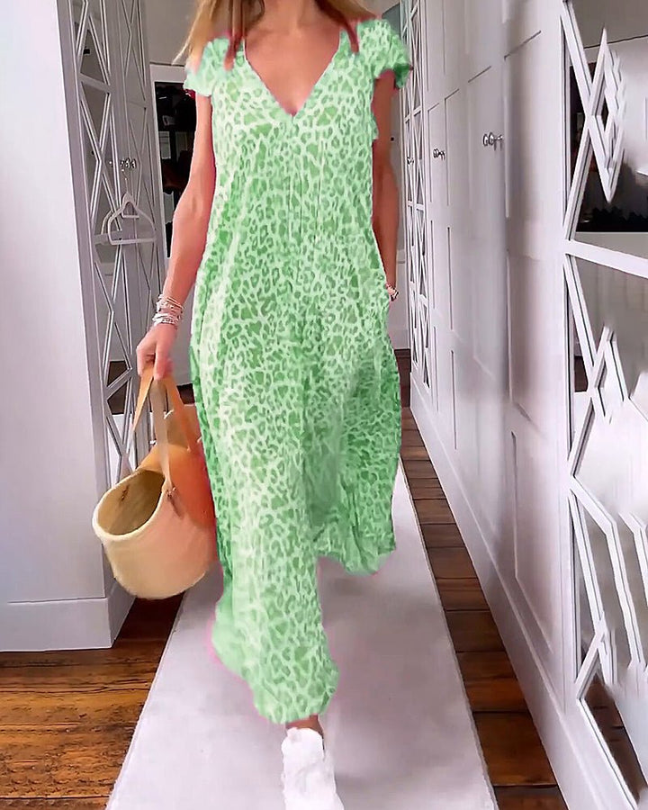 Women’s V-Neck Maxi Dress