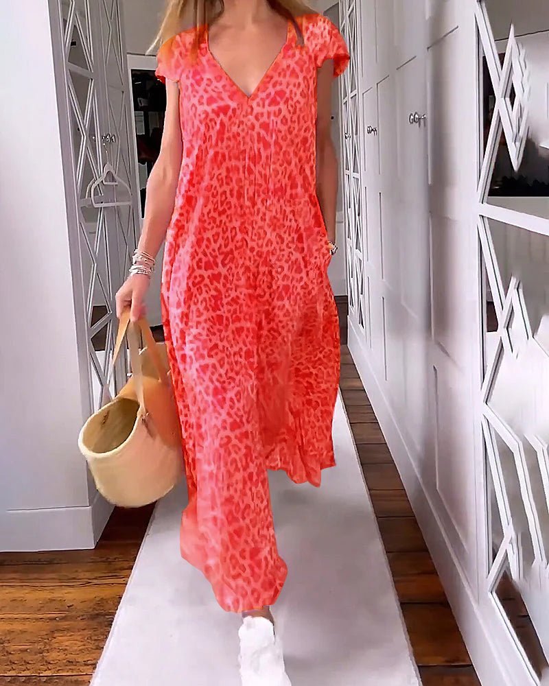 Women’s V-Neck Maxi Dress