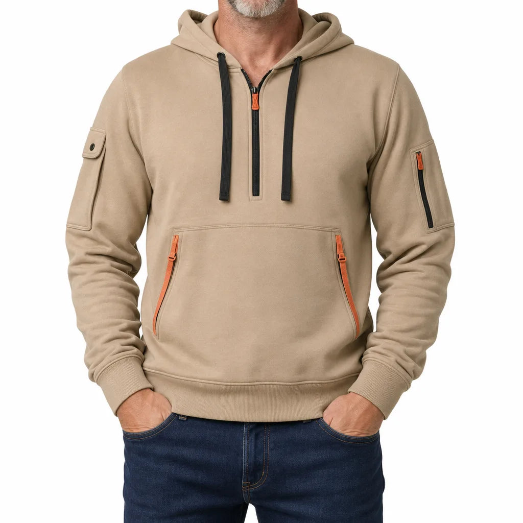 Men’s Utility Quarter-Zip Pullover Hoodie