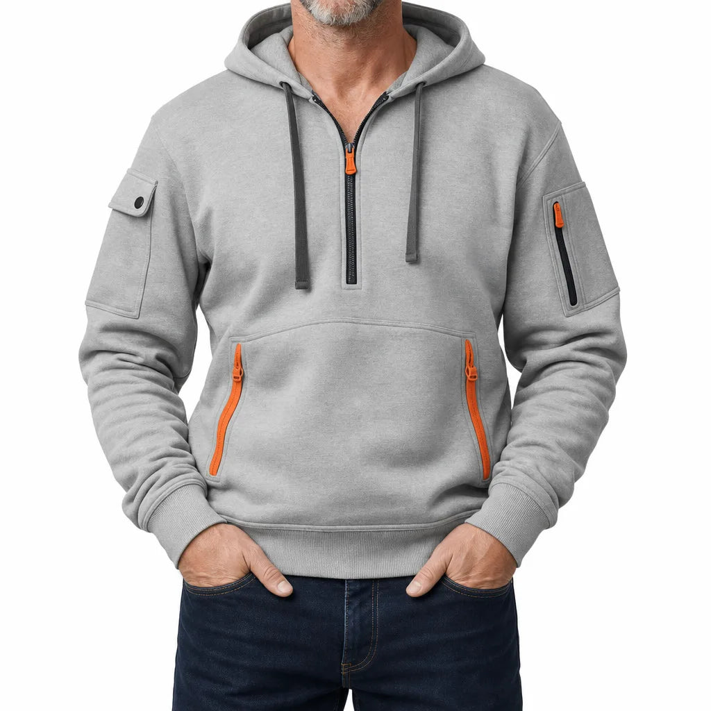 Men’s Utility Quarter-Zip Pullover Hoodie