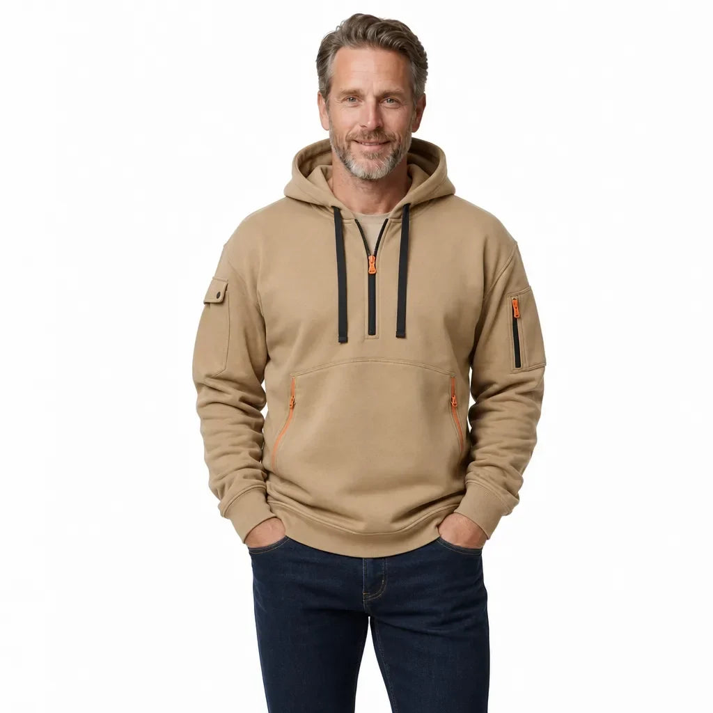 Men’s Utility Quarter-Zip Pullover Hoodie