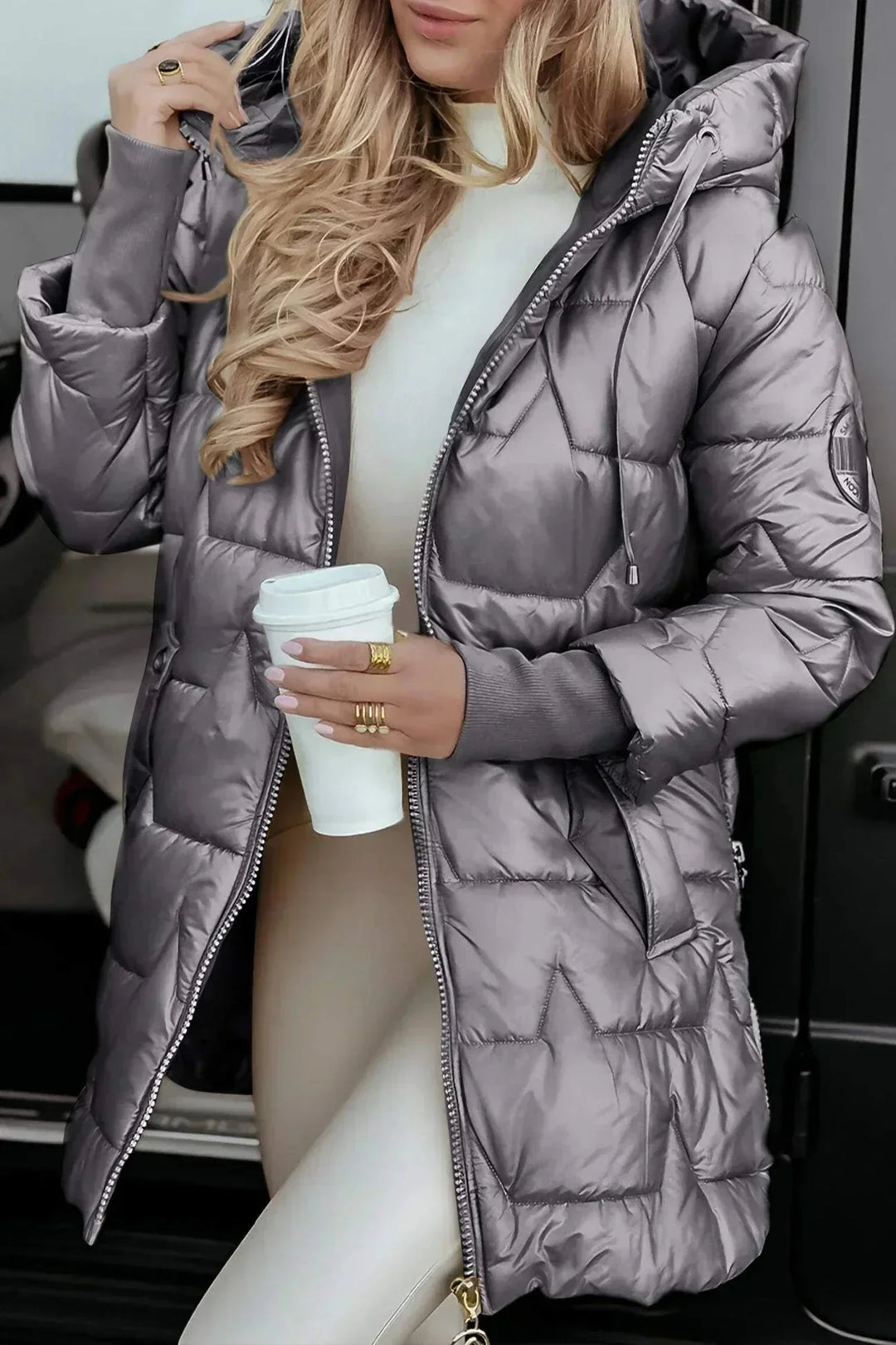 Women’s Belted Longline Wrap Coat