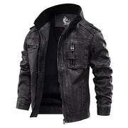 Men’s Slim Fit Biker Moto Jacket