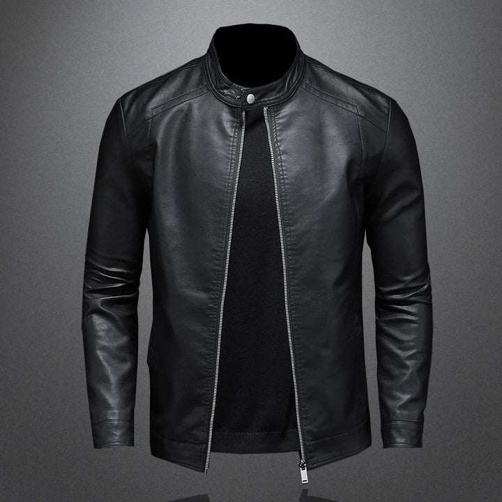 Men’s Classic Zip Front Biker Jacket