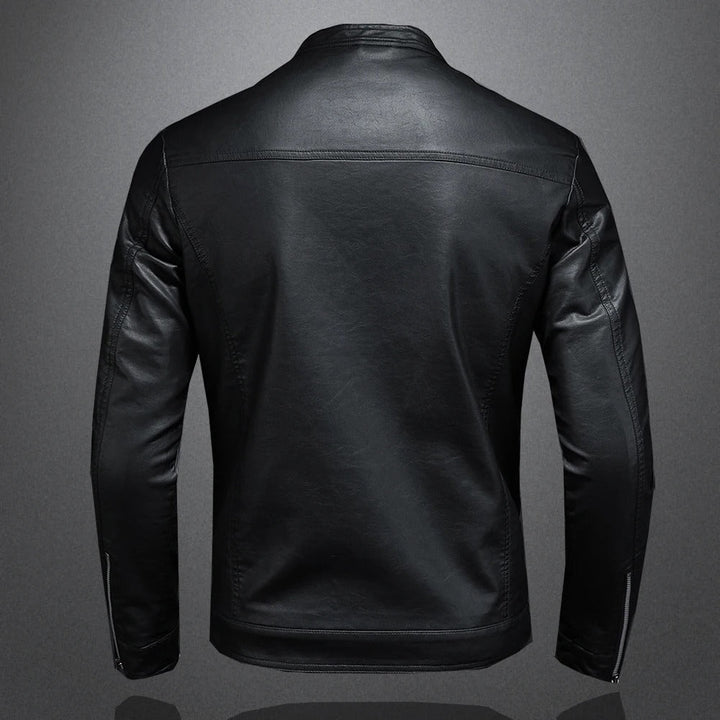 Men’s Classic Zip Front Biker Jacket