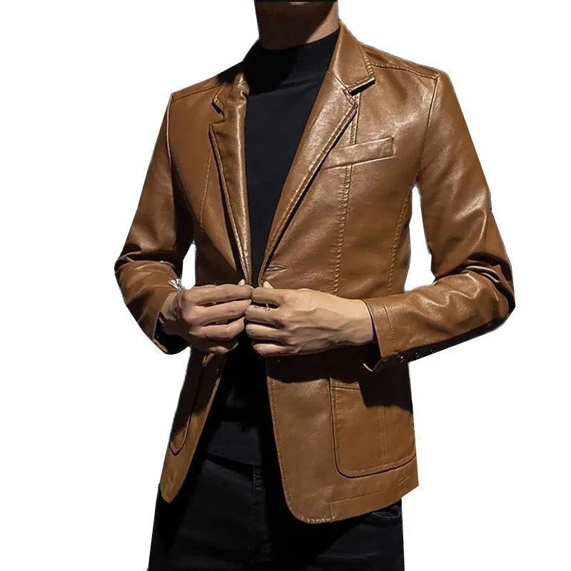 Men’s Business Casual Moto Jacket