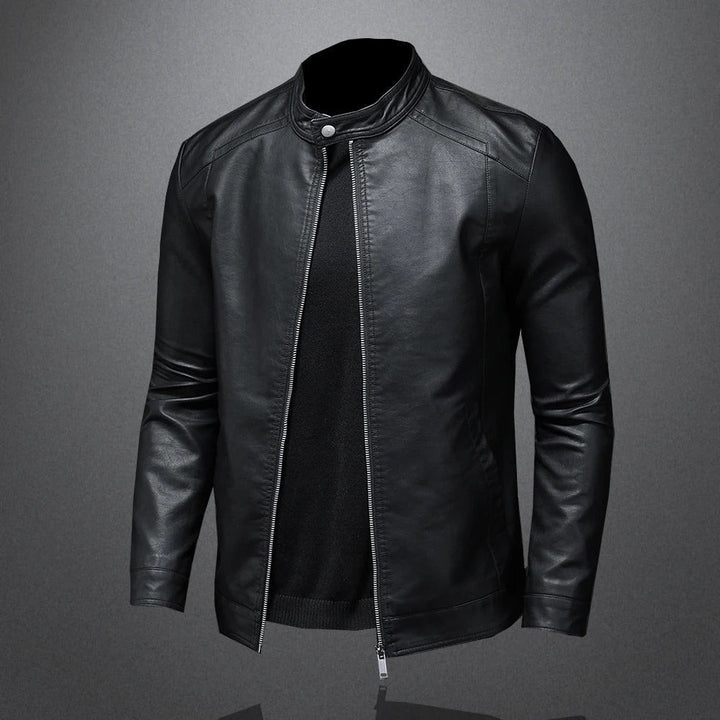 Men’s Classic Zip Front Biker Jacket