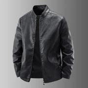 Men’s Classic Asymmetrical Zip Biker Jacket