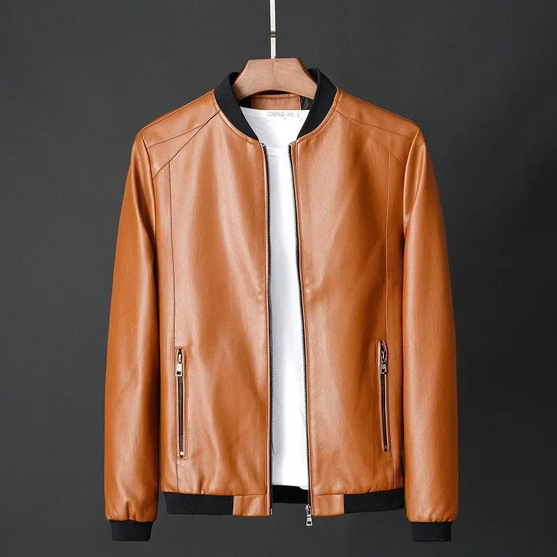 Men’s Slim Fit Moto Biker Jacket