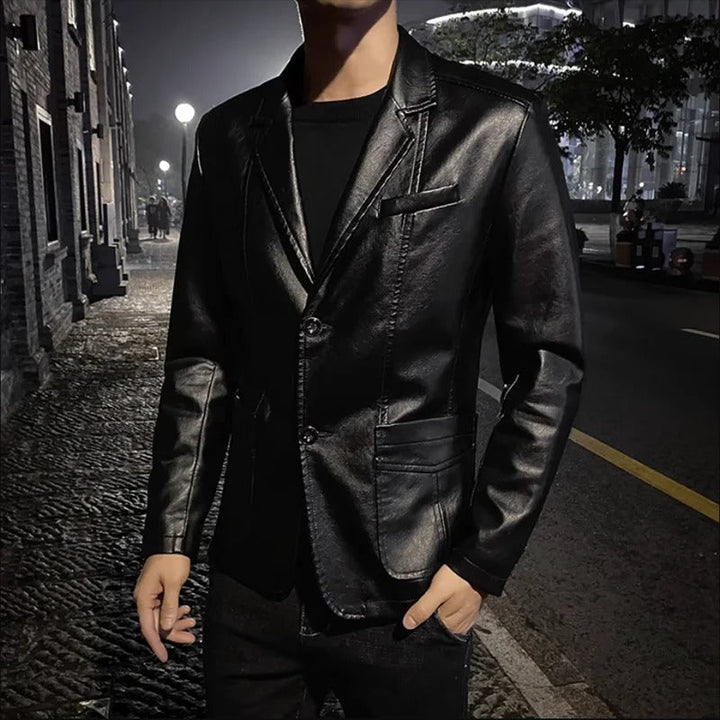 Men’s Business Casual Moto Jacket
