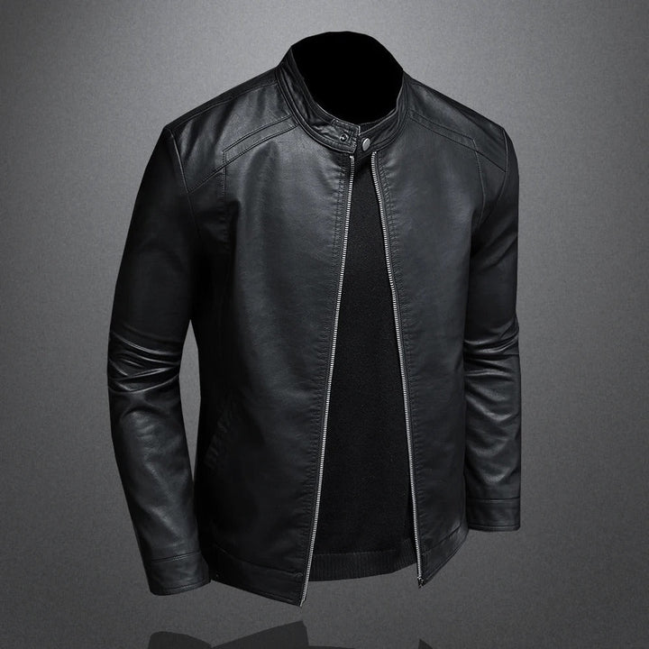Men’s Classic Zip Front Biker Jacket