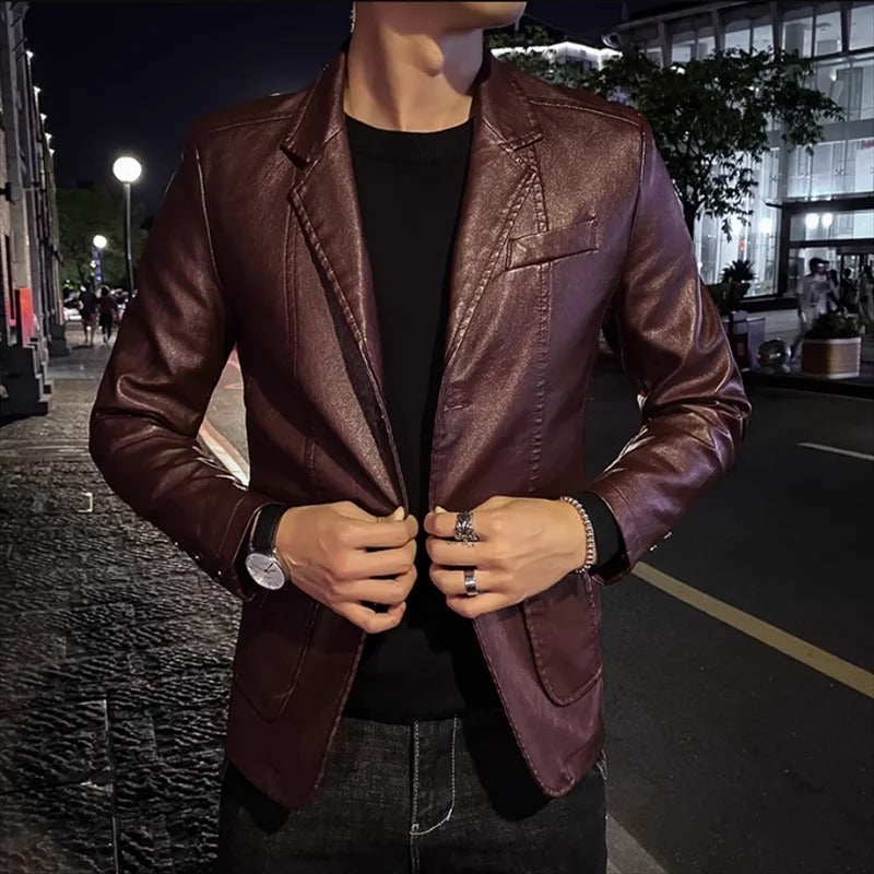 Men’s Business Casual Moto Jacket