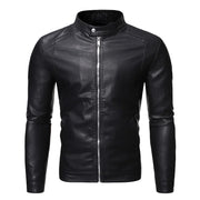 Men’s Stand Collar Biker Jacket
