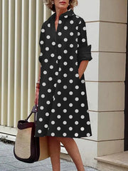 Women’s Button-Down Collared Shirt Dress