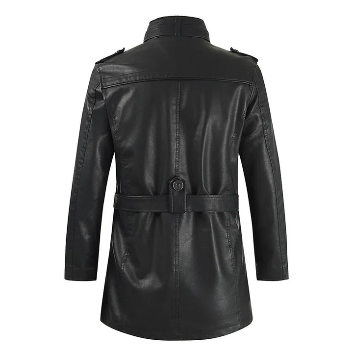 Women’s Long Asymmetric Zip Biker Jacket