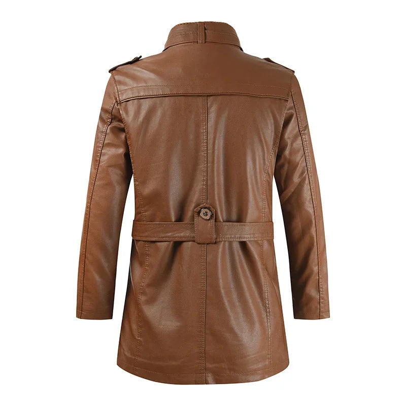 Women’s Long Asymmetric Zip Biker Jacket