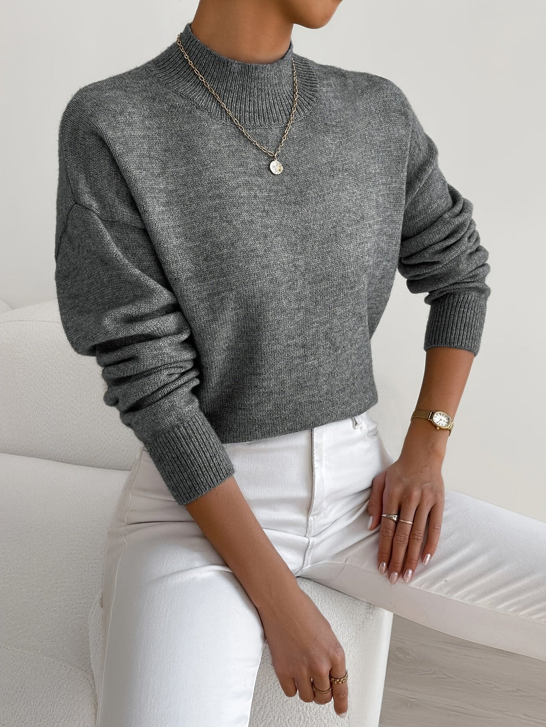 Women’s Ribbed Long Sleeve Turtleneck Sweater