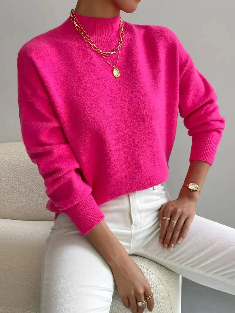 Women’s Ribbed Long Sleeve Turtleneck Sweater