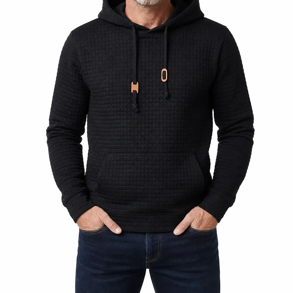 Men’s Textured Pullover Hoodie