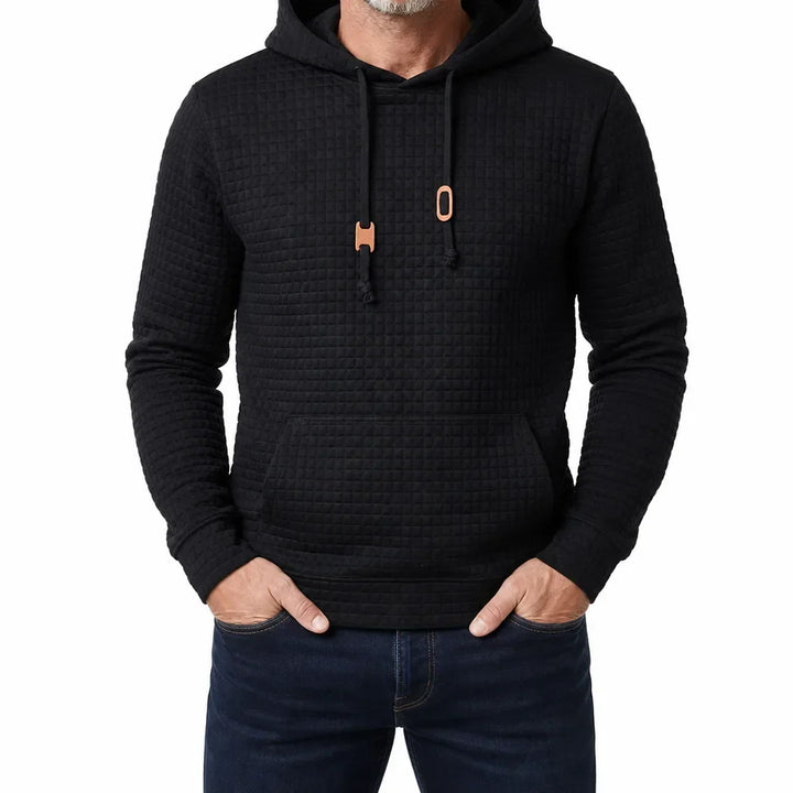 Men’s Textured Pullover Hoodie