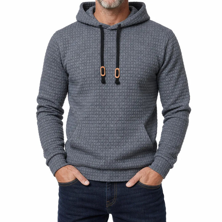 Men’s Textured Pullover Hoodie