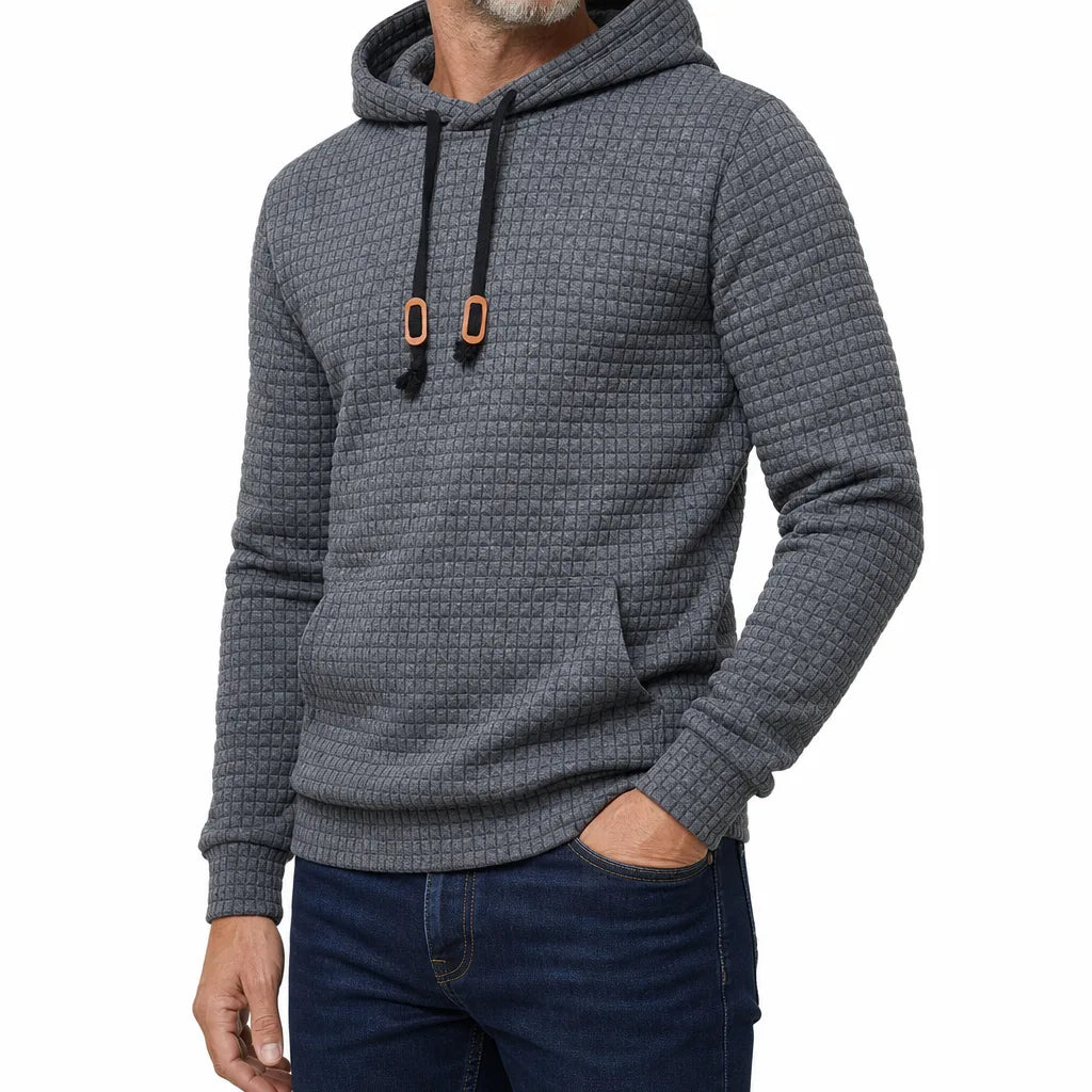 Men’s Textured Pullover Hoodie