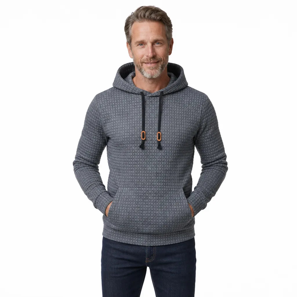 Men’s Textured Pullover Hoodie