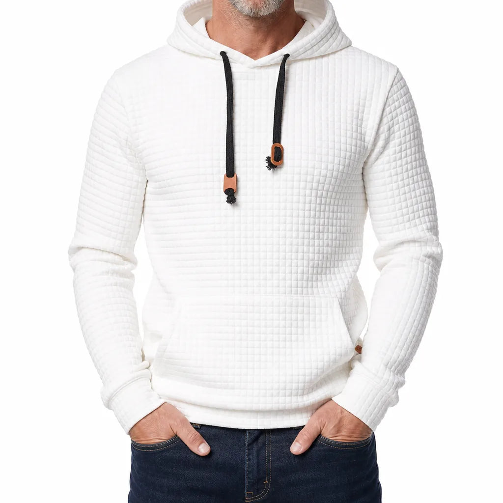 Men’s Textured Pullover Hoodie