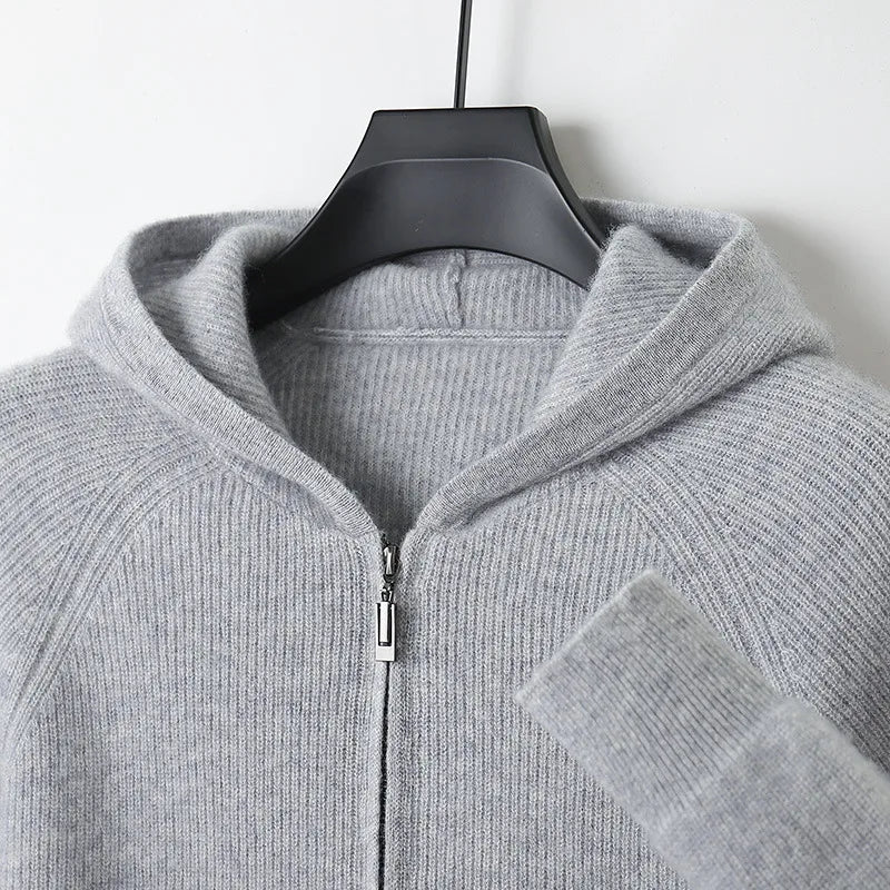 Men’s Hooded Full-Zip Cardigan