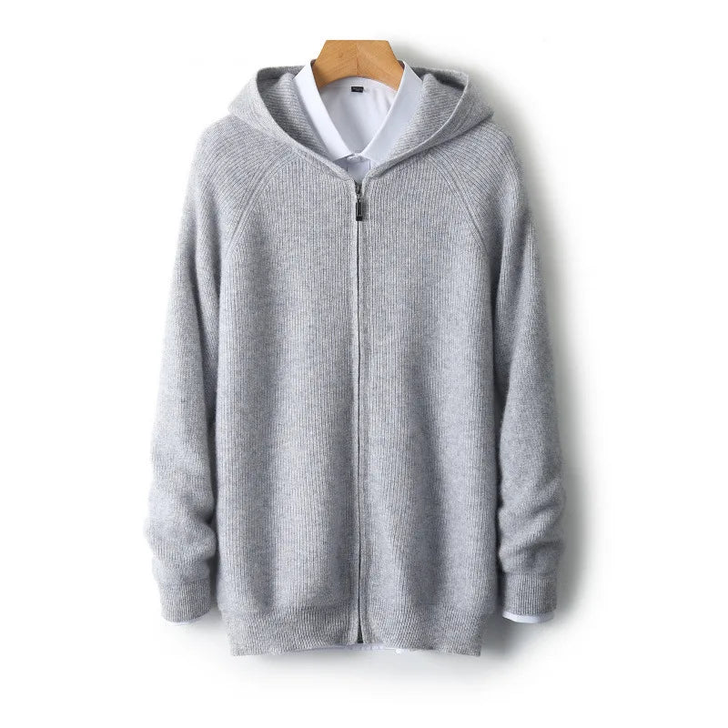 Men’s Hooded Full-Zip Cardigan