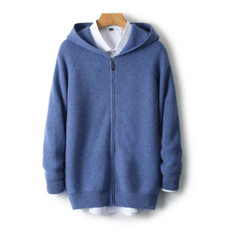 Men’s Hooded Full-Zip Cardigan