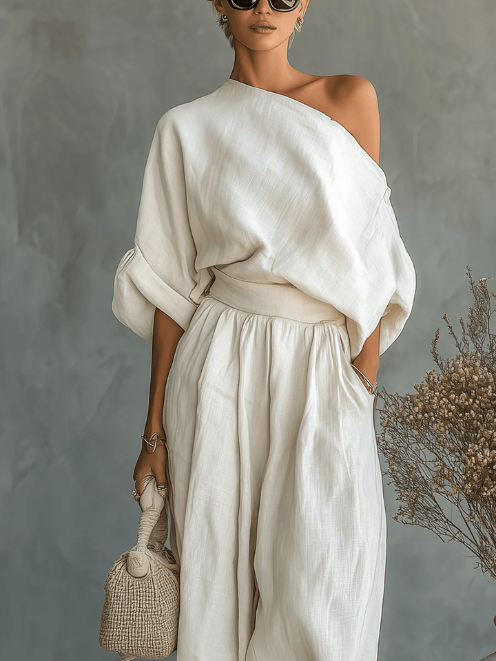 Women’s Off-The-Shoulder Two-Piece Set