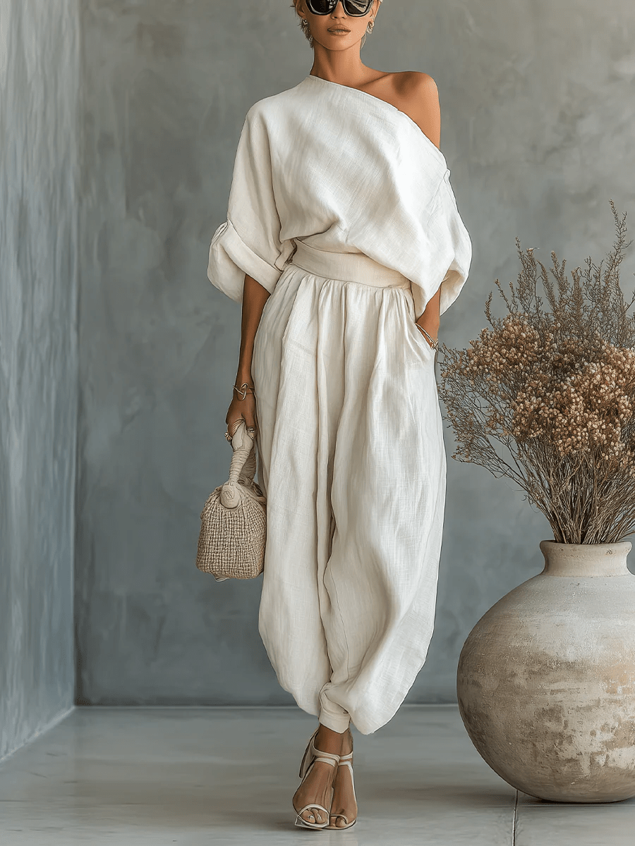 Women’s Off-The-Shoulder Two-Piece Set