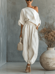 Women’s Off-The-Shoulder Two-Piece Set