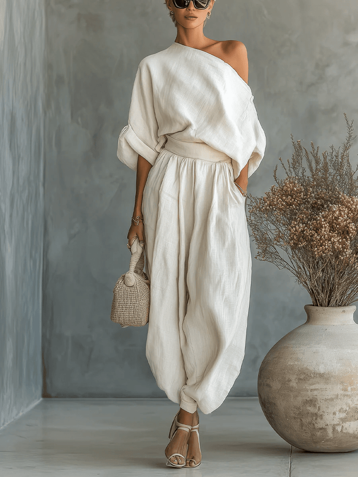 Women’s Off-The-Shoulder Two-Piece Set