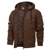 Men’s Slim Fit Biker Moto Zip Up Jacket