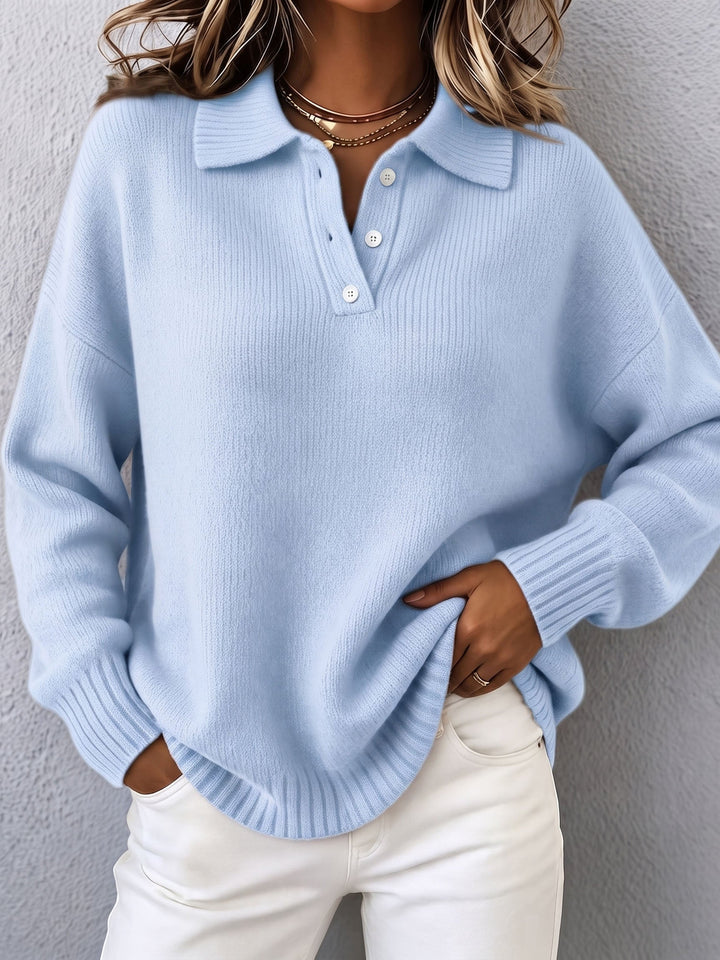 Women’s Polo Collar Knit Sweater