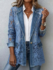 Women’s Tailored Floral Panel Blazer