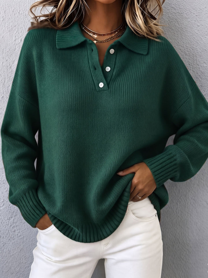 Women’s Polo Collar Knit Sweater