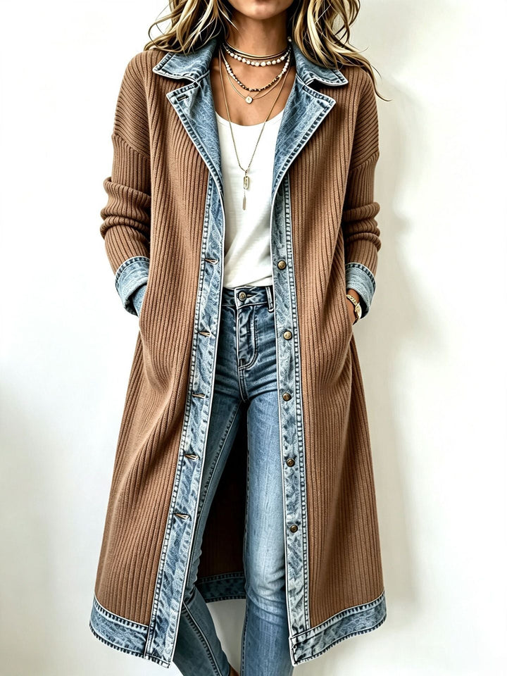 Women’s Longline Open Front Knit Cardigan