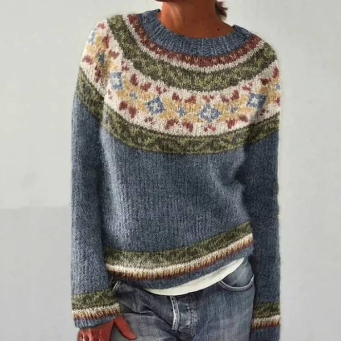 Women’s Heritage Patterned Knit Pullover Sweater