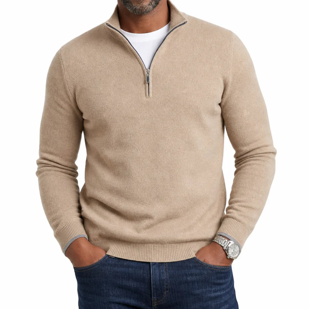 Men’s Quarter-Zip Pullover Sweater